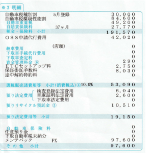 自動車取得時の仕訳資料１